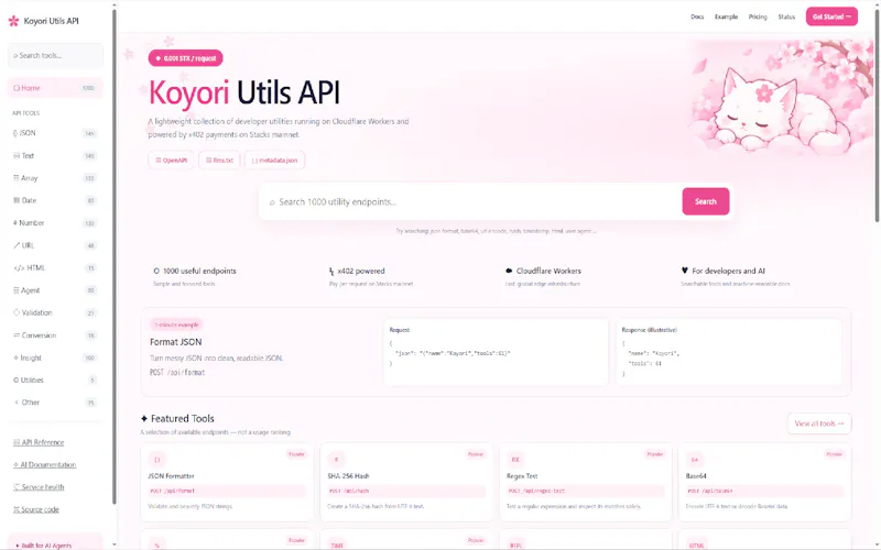 Koyori Utils API screenshot 1