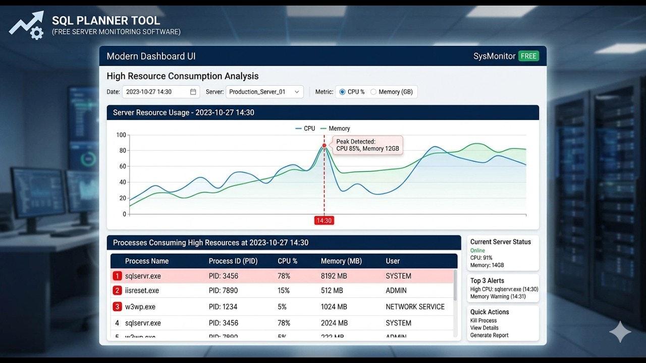 Free SQL Server & Windows Monitor Tool media 1