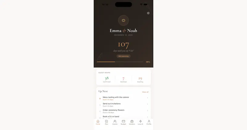 Lova Wedding Planner  screenshot 1