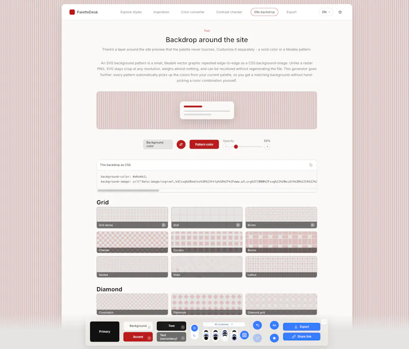 PaletteDesk screenshot 2