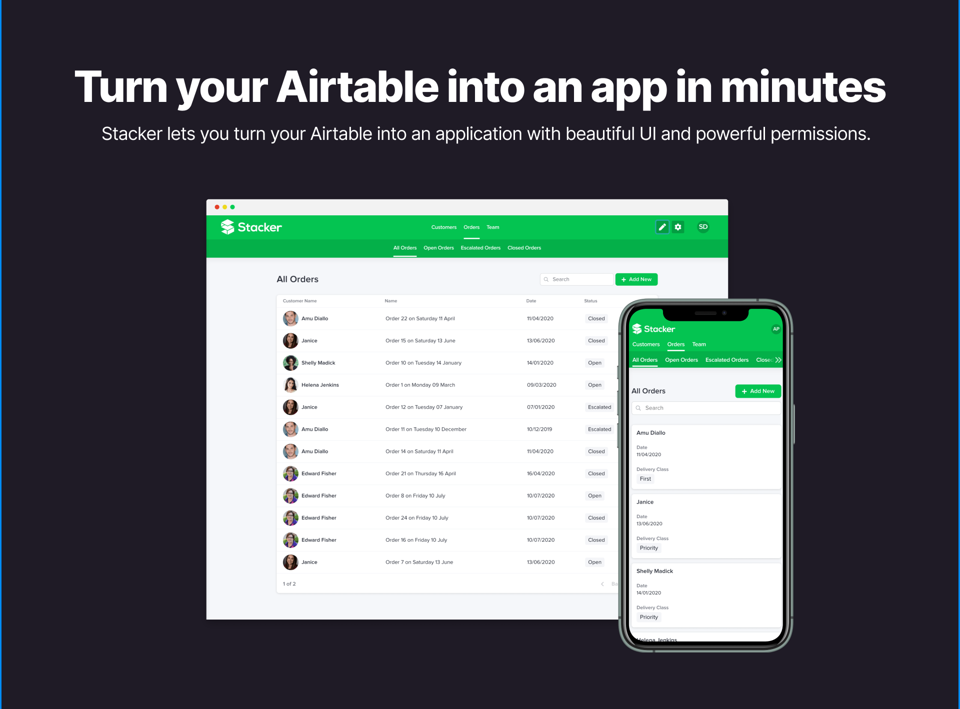 Stacker For Airtable Turn Your Airtable Into An App In Minutes Product Hunt