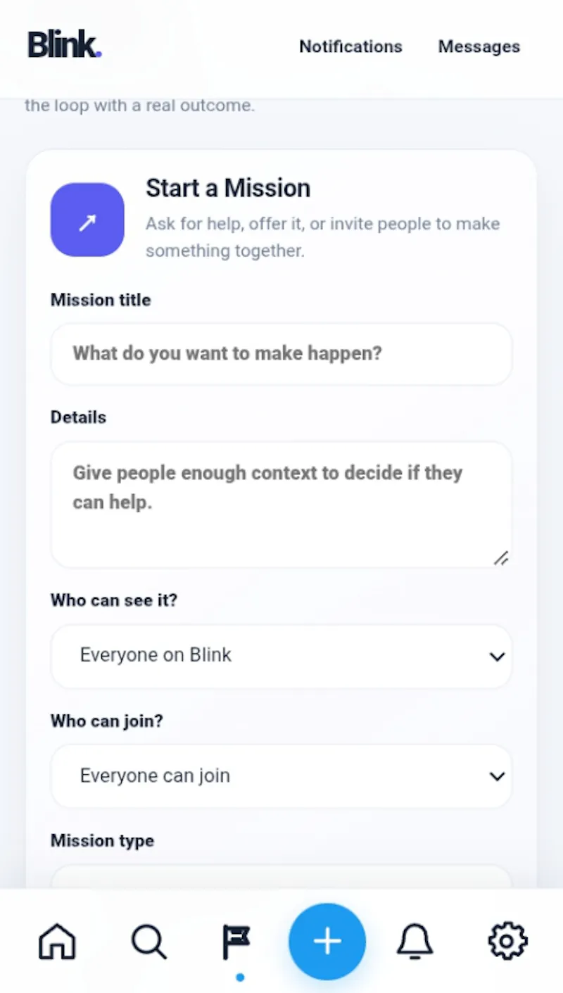 Welcome to Blink screenshot 1