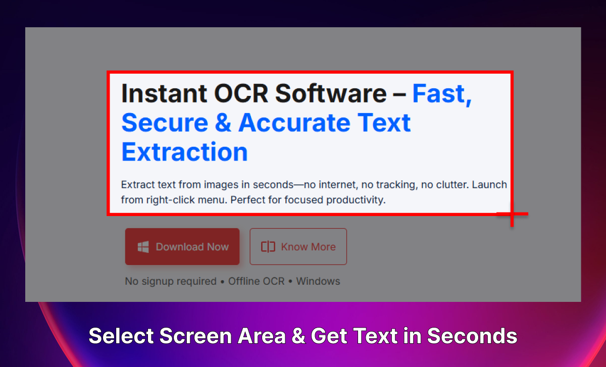 Mídia 5 de Kaizen OCR - OCR totalmente offline com 100 idiomas de suporte.Privacidade total