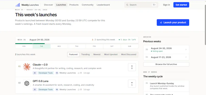 Weekly Launches screenshot 4