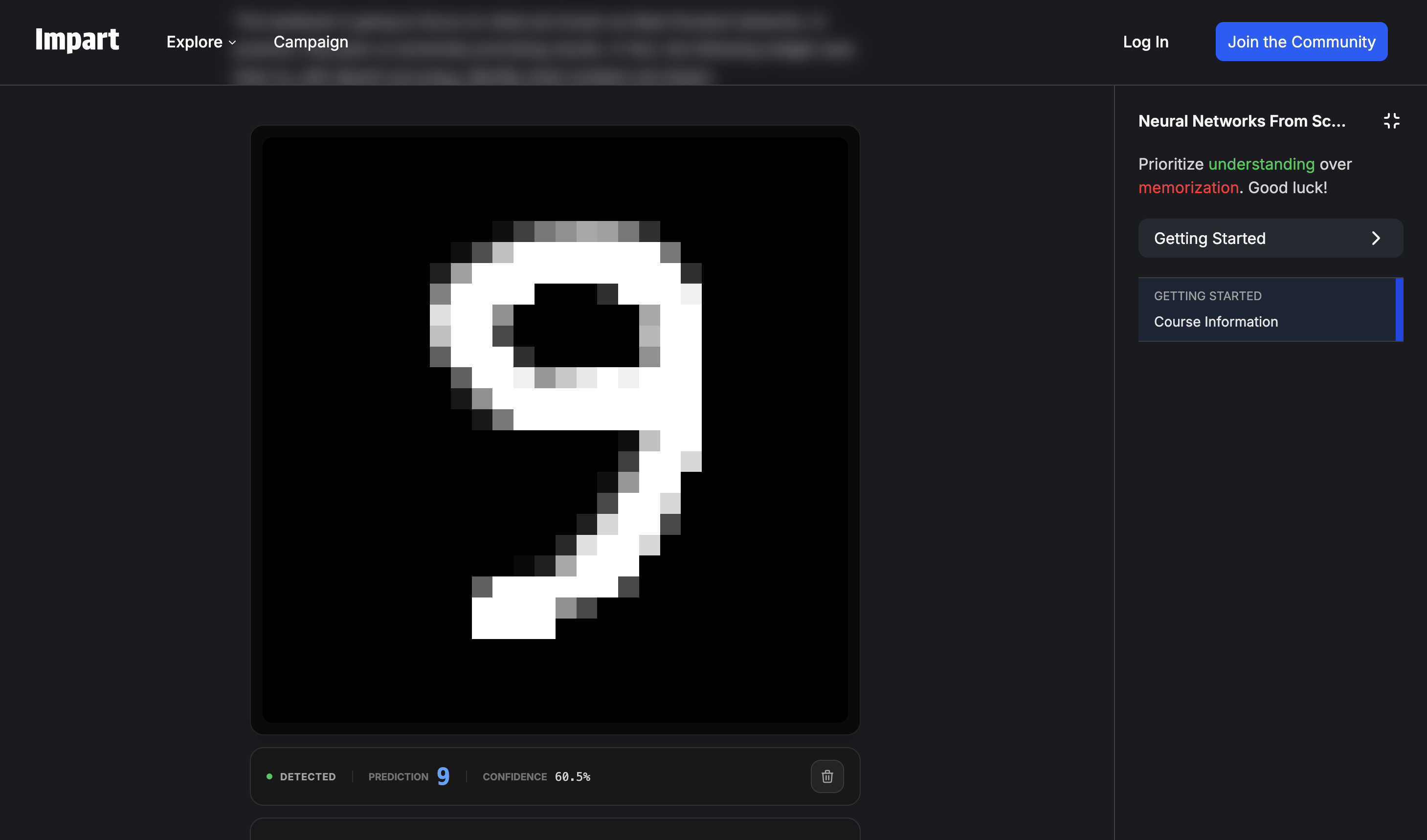 Impart - Screenshot 2 showing product features and functionality