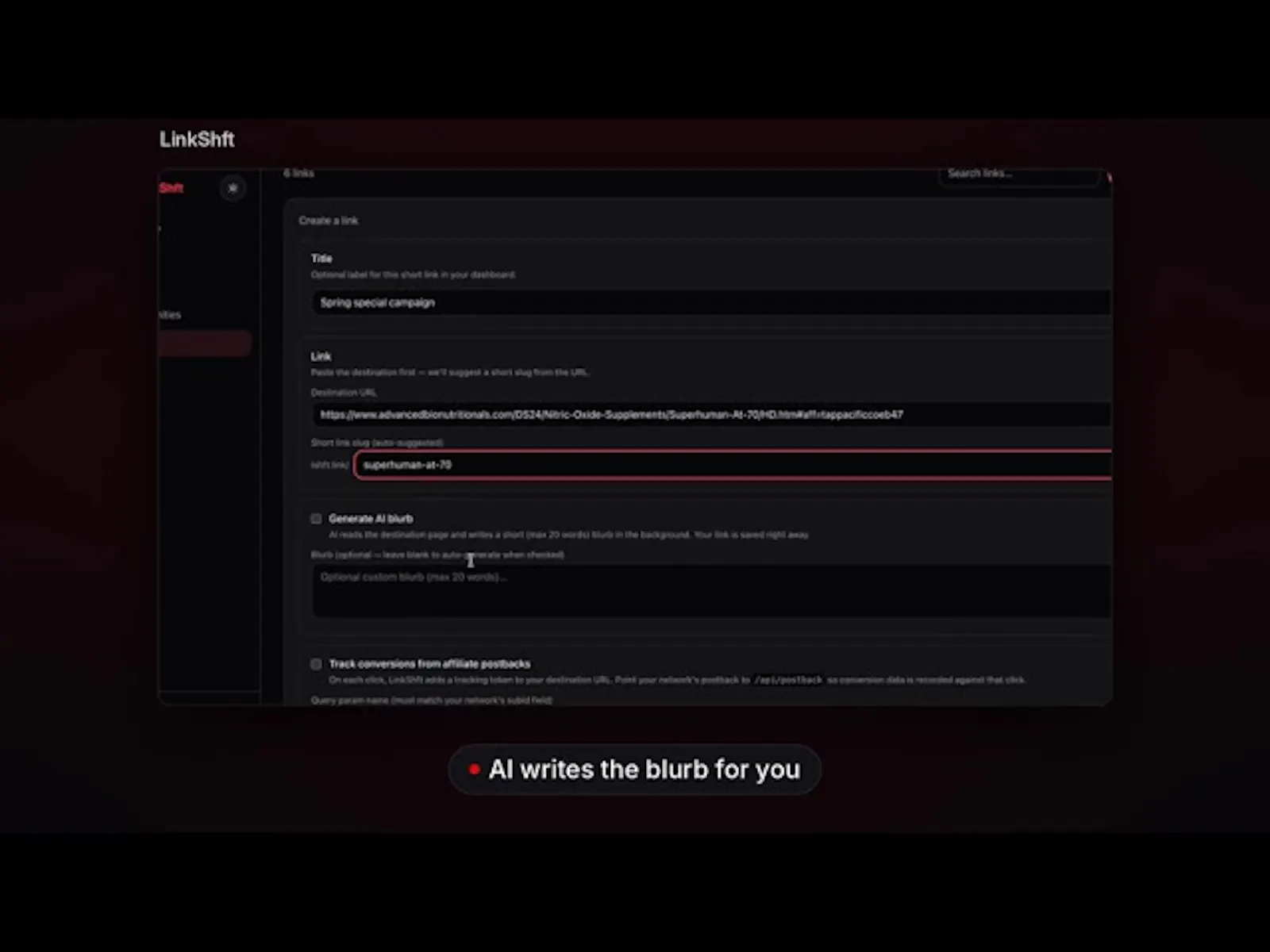 LinkShft screenshot 1 (video preview)