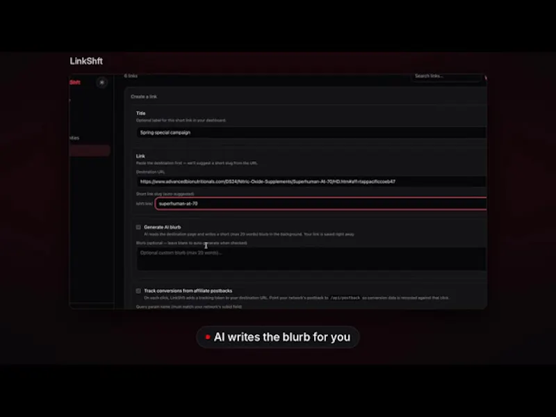 LinkShft screenshot 1 (video preview)