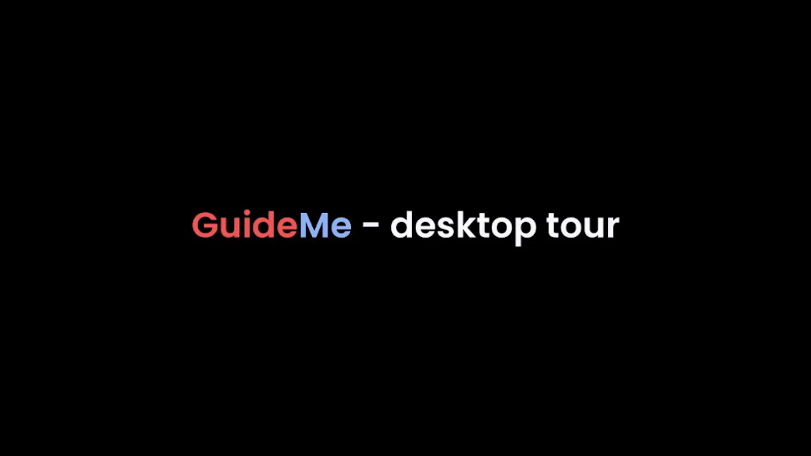 GuideMe screenshot 1 (video preview)