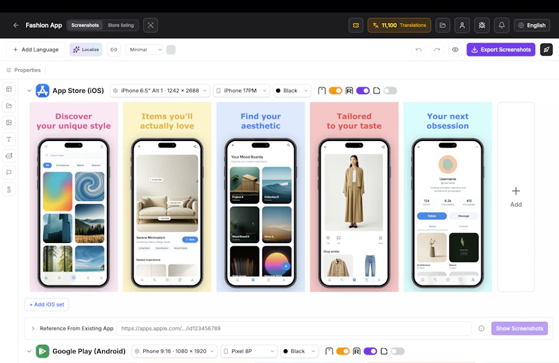 AppScreenStudio screenshot 2