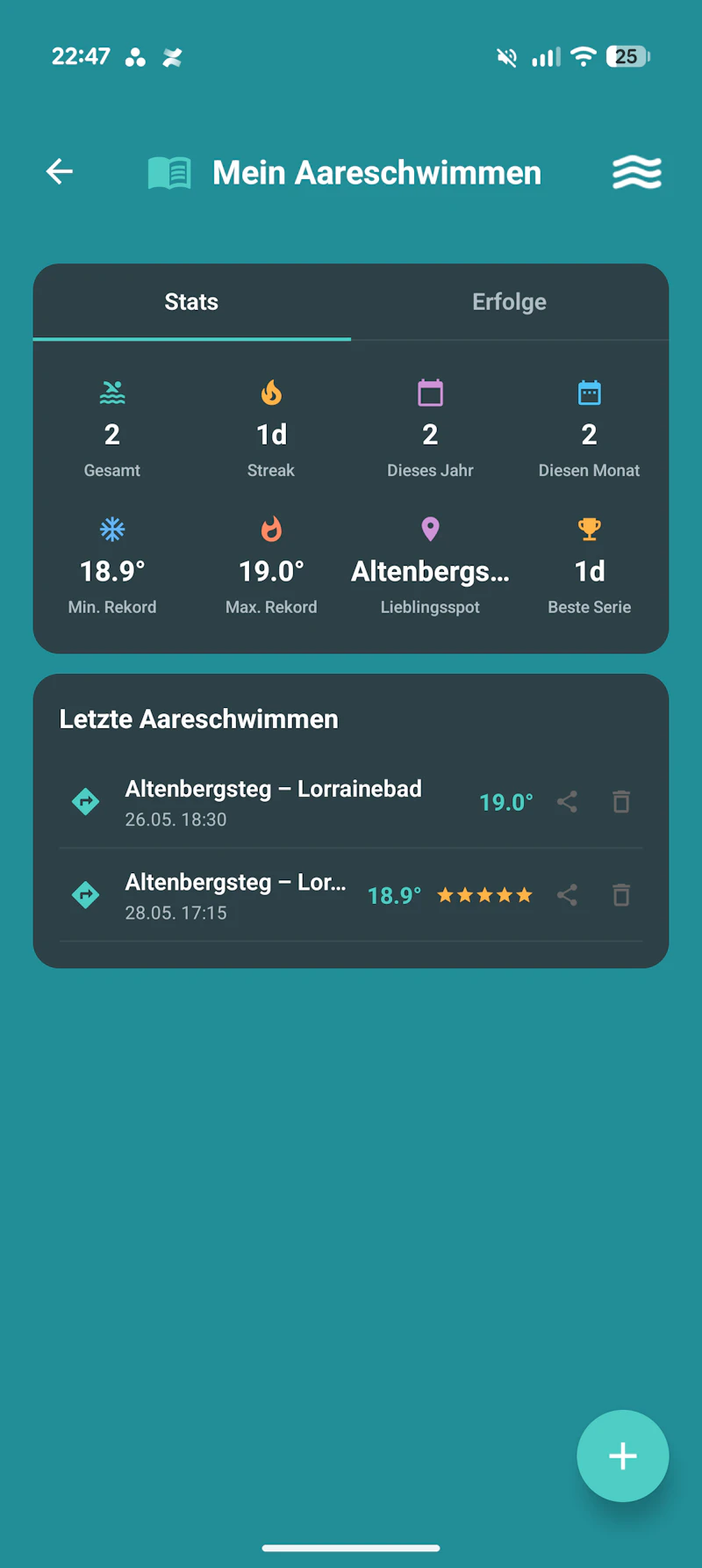 aaremarzili - Aare Temperature in Bern screenshot 5