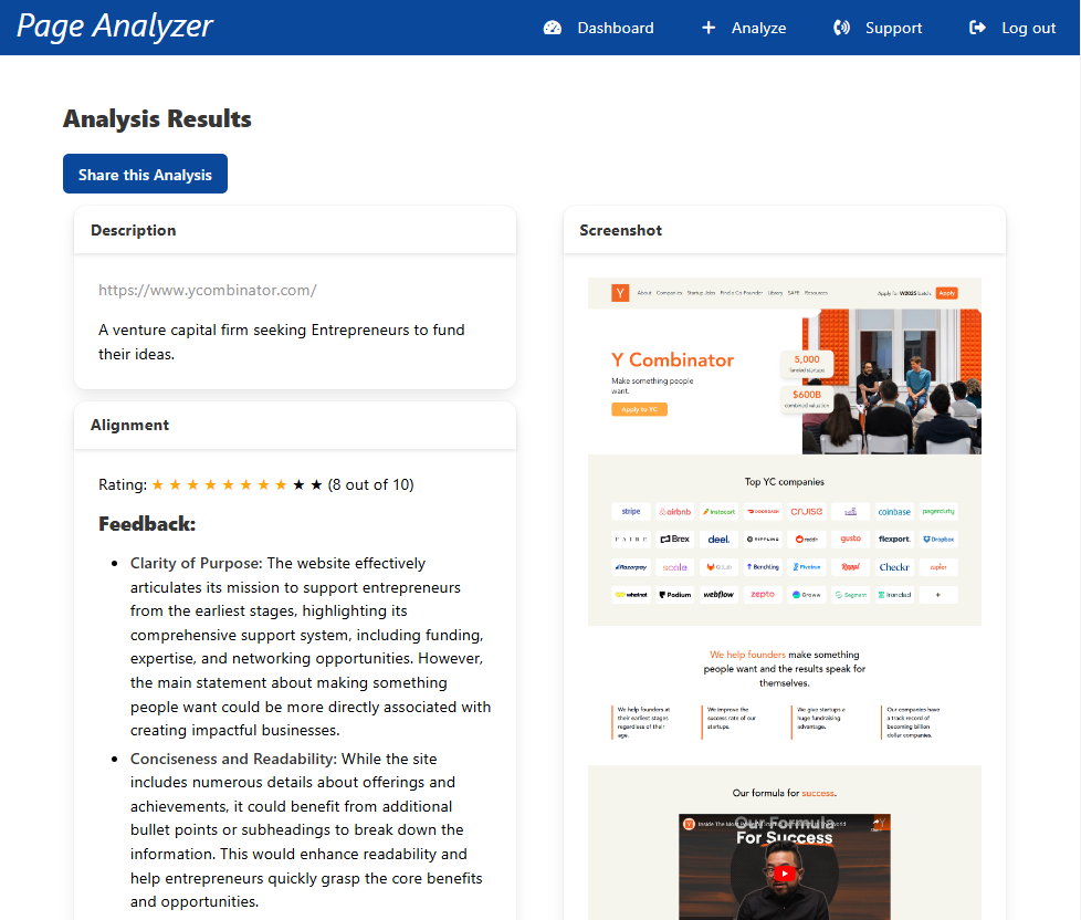 Webseitenanalysator - Kostenlose Marketinganalyse für Ihre Zielseite und Ihre Website Medien 1