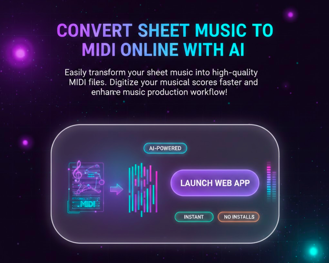 Melogen Ai Sheet Music to Midi Converter gallery image
