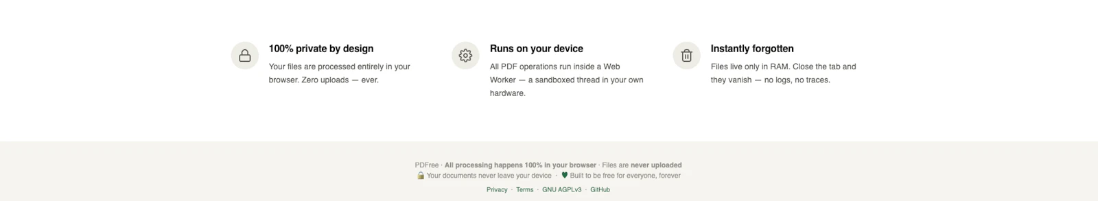 PDFree — Free PDF Tools, No Limits screenshot 1
