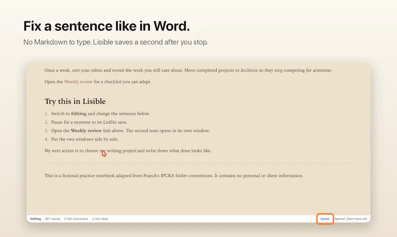 Lisible screenshot 3