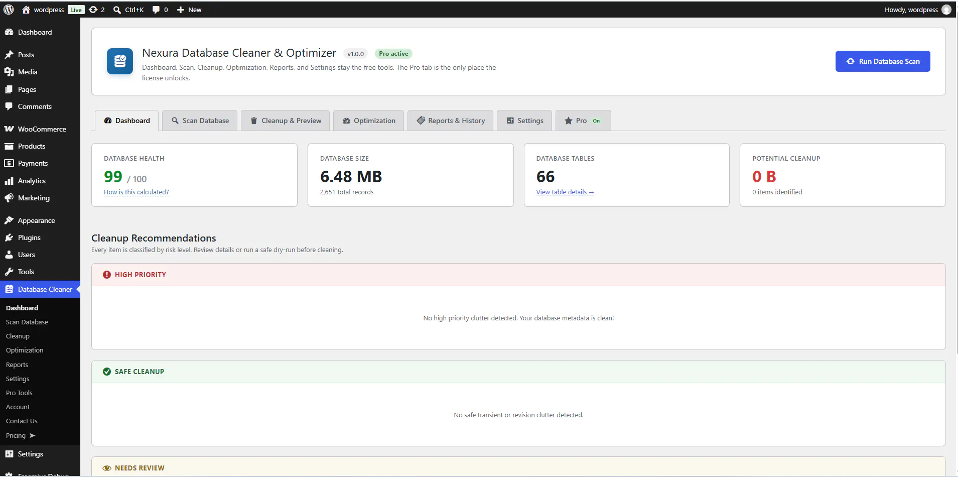 Nexura Database Cleaner & Optimizer gallery image