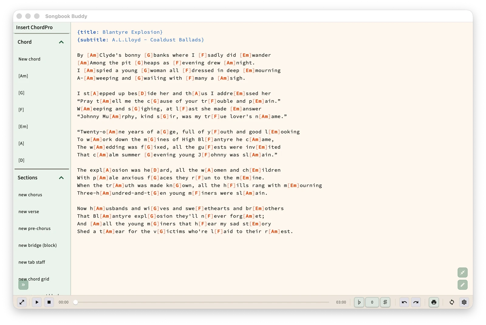 Songbook Buddy screenshot 2