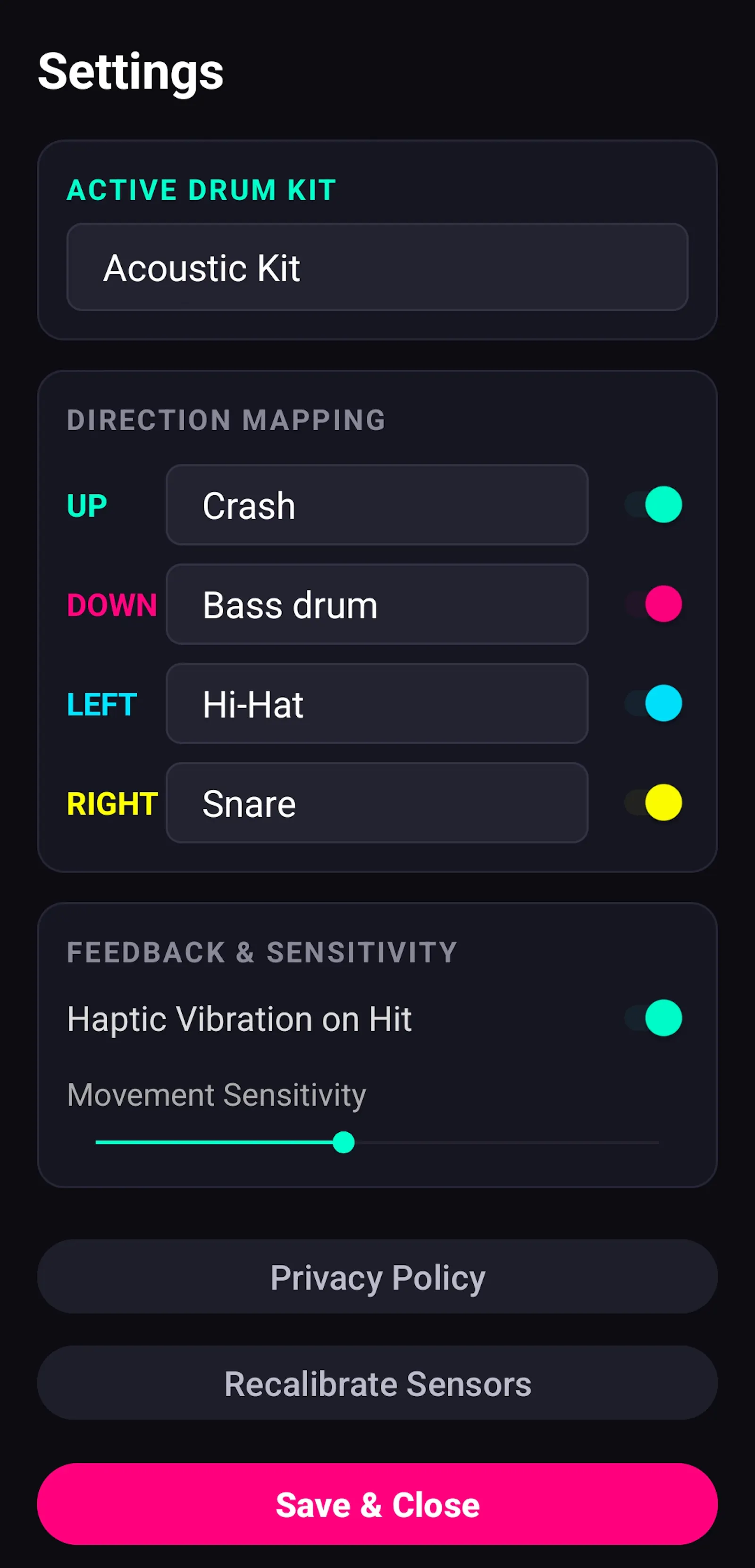 Airdrum screenshot 2