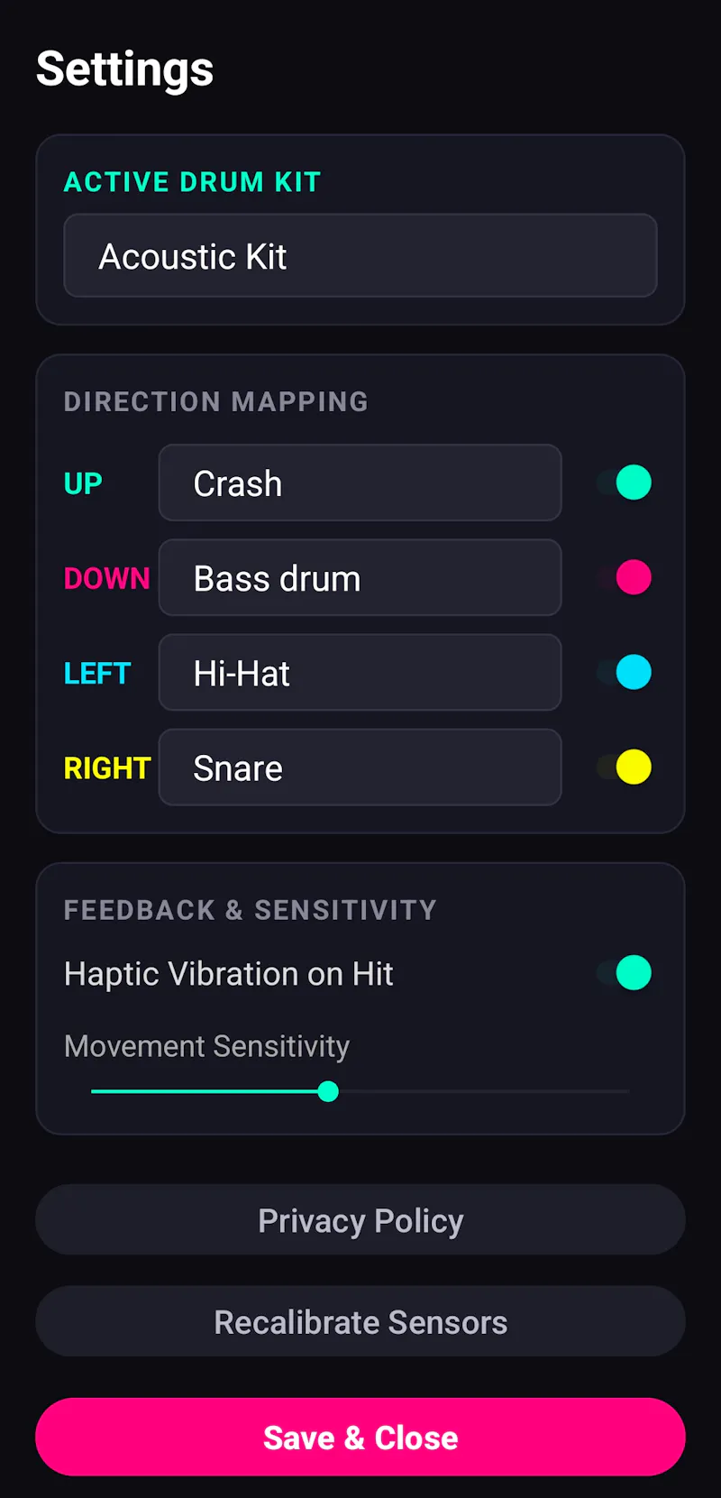 Airdrum screenshot 2