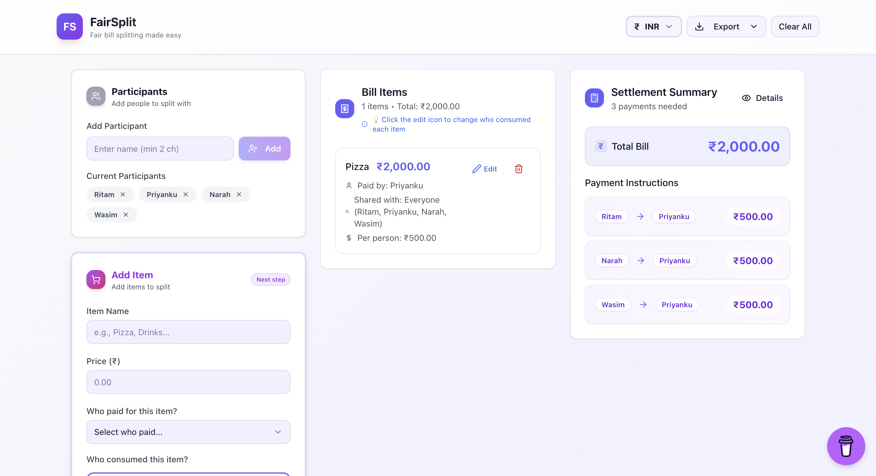 FairSplit - Screenshot 2 preview