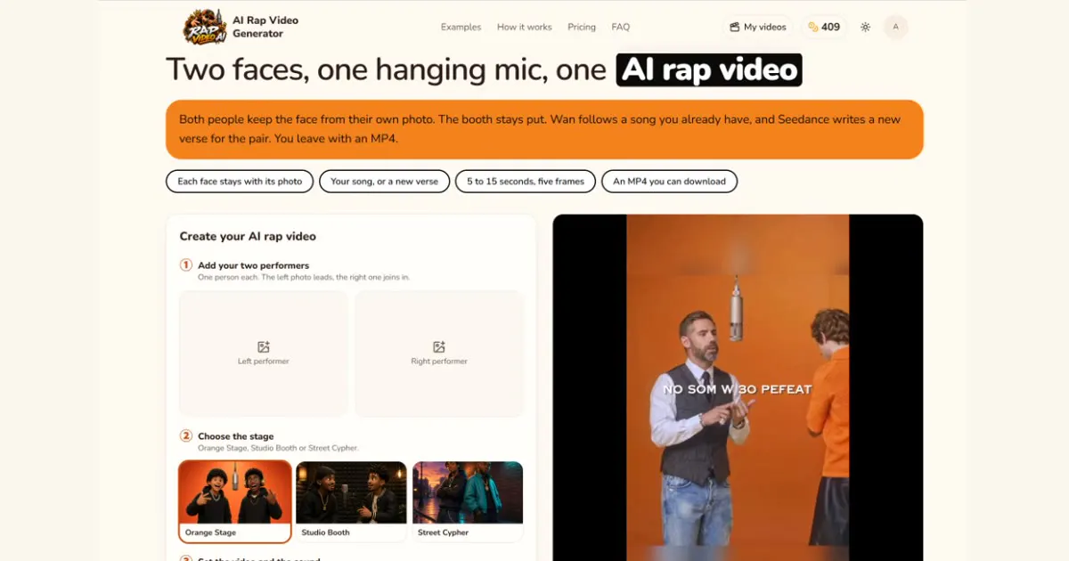 AI Rap Video Generator gallery image
