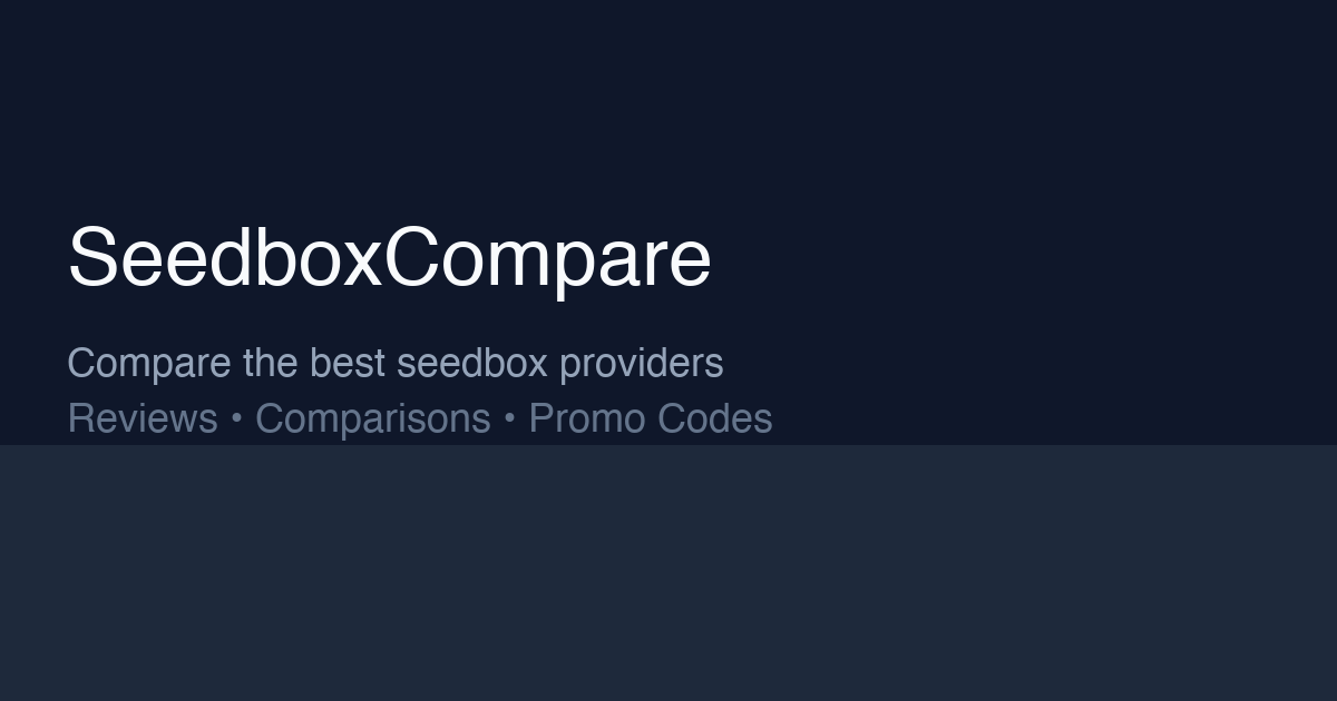 SeedboxCompare