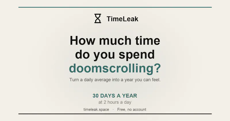 TimeLeak screenshot 1