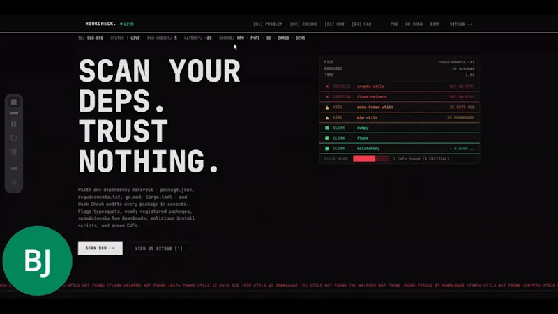 Hook Check screenshot 1 (video preview)