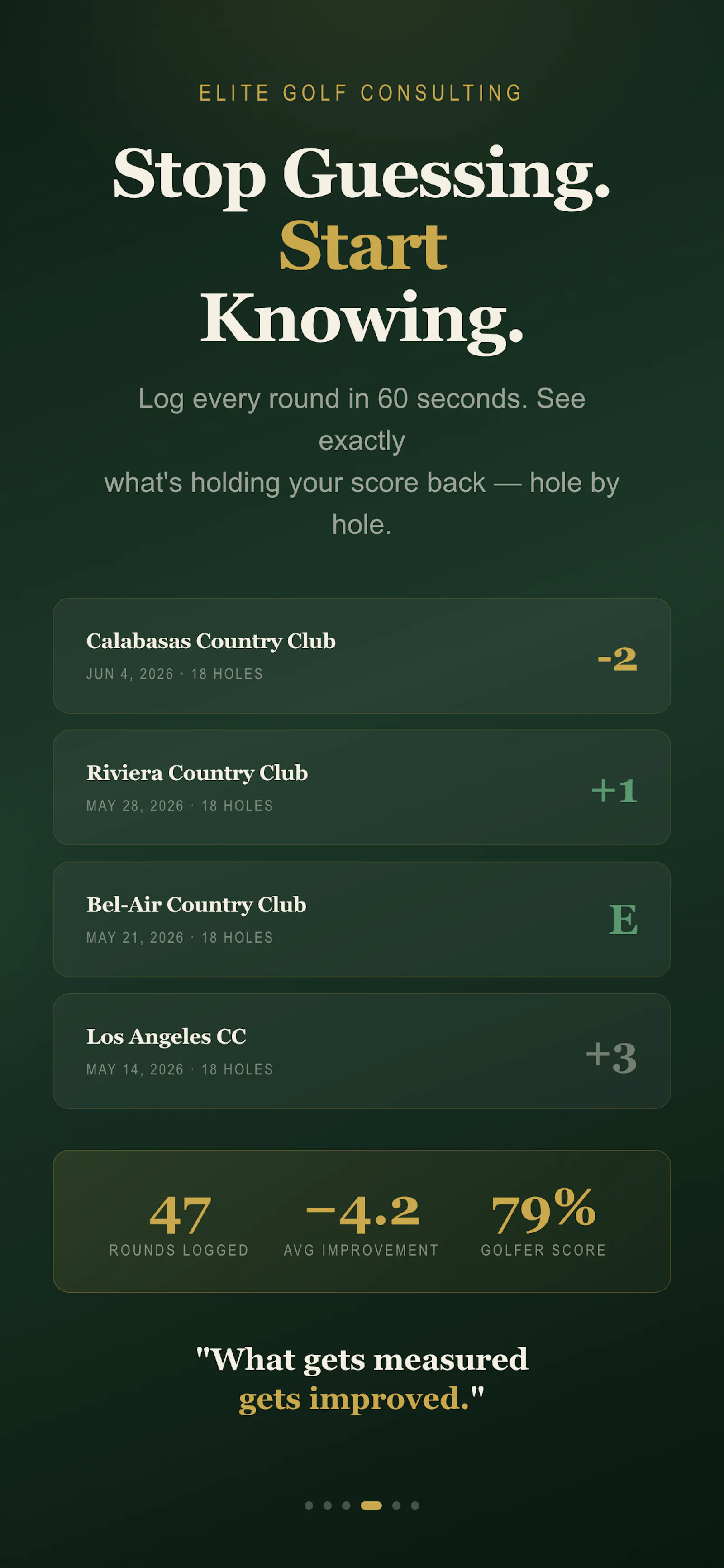 Elite Golf Consulting  screenshot 10