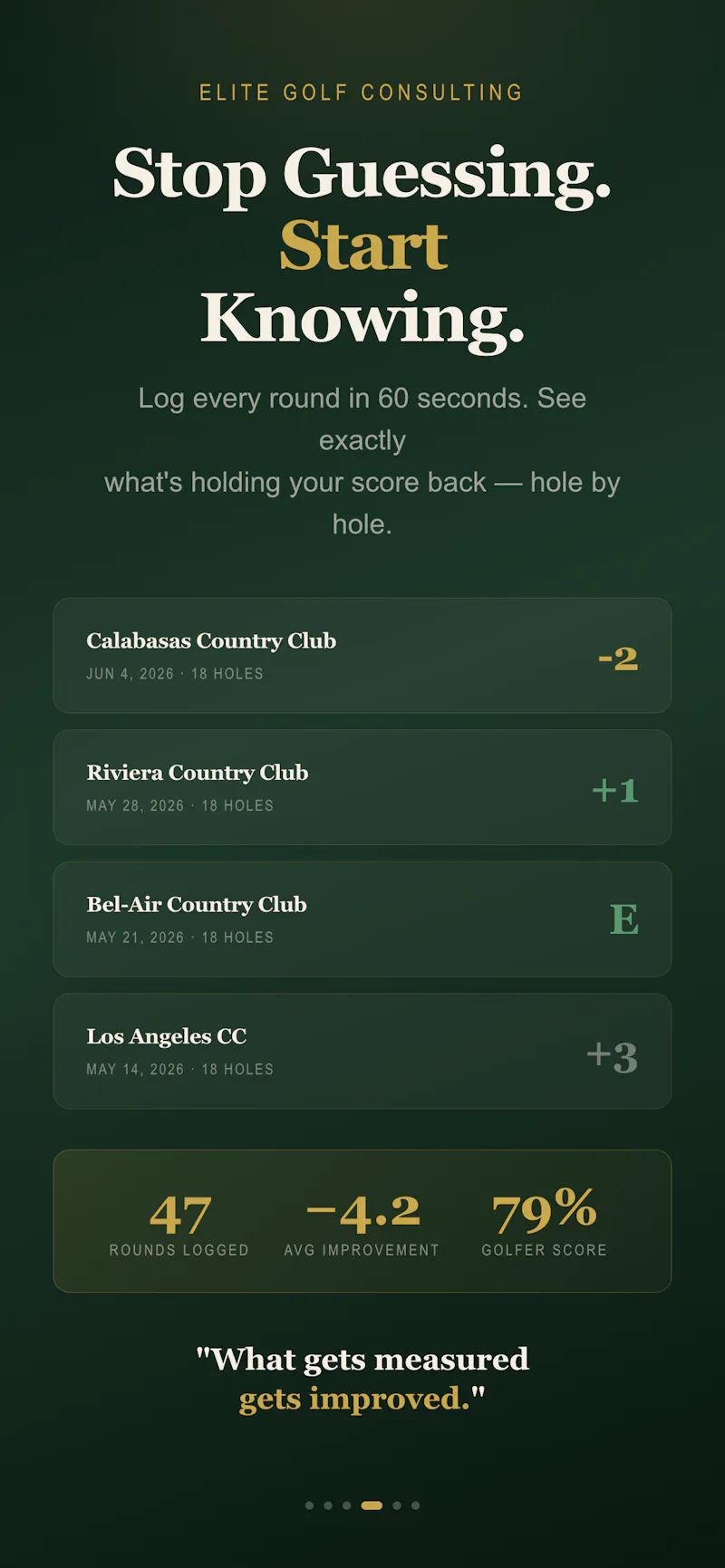 Elite Golf Consulting  screenshot 10
