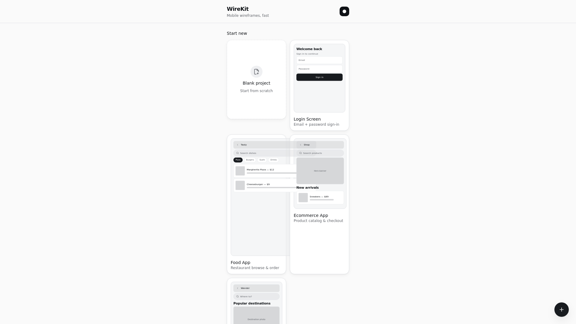WireKit — Fast mobile wireframes gallery image