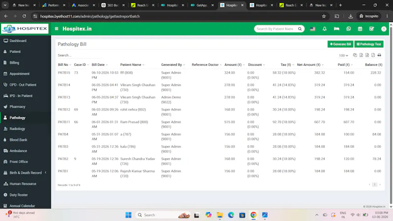 Hospitex HMS screenshot 6