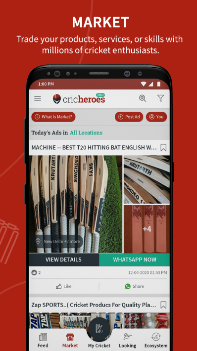 क्रिकेट स्कोरिंग ऐप-क्रिचेरो - Cricheroes एक विश्व स्तरीय क्रिकेट स्कोरकीपिंग ऐप है मीडिया 4
