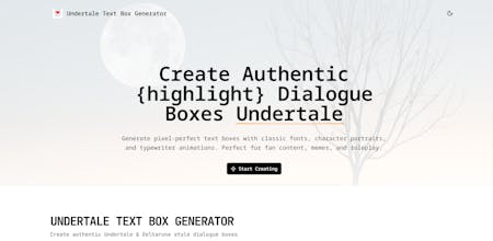 Undertale Text Box Generator gallery image