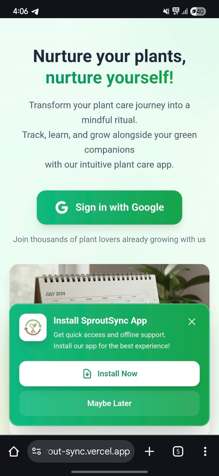 SproutSync gallery image