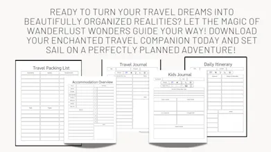 Printable Travel Planner Checklist gallery image