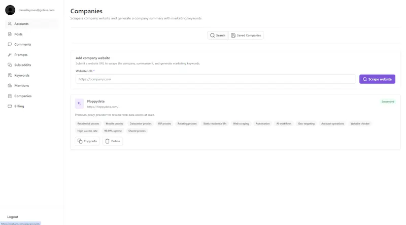 Pigbam — Reddit Marketing Automatization screenshot 8