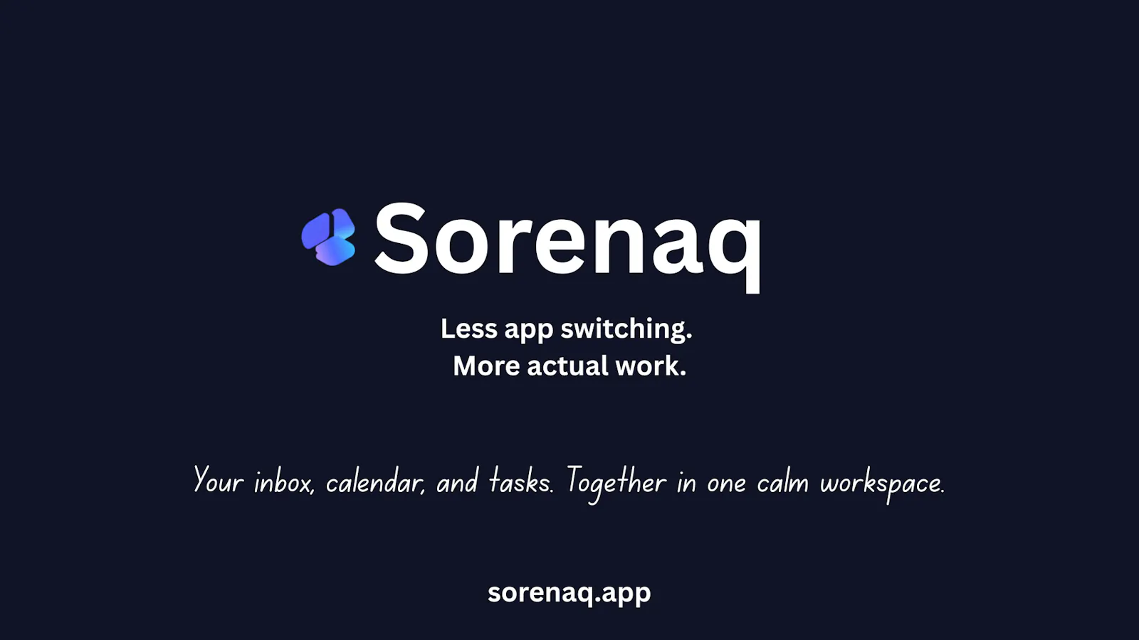 Sorenaq — Your workday, connected. screenshot 1