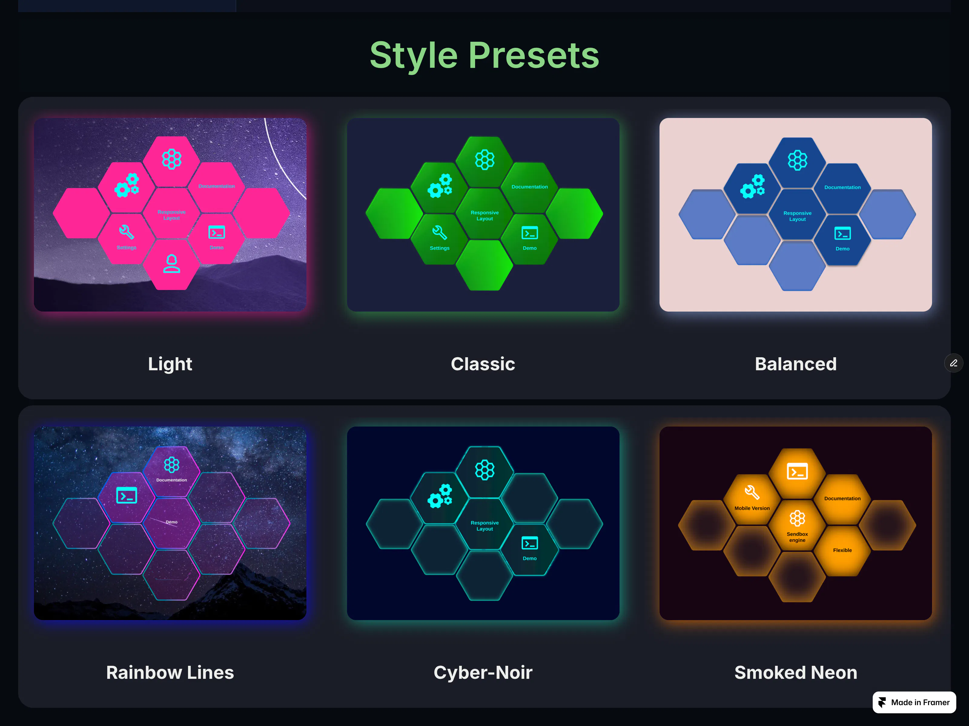 Hex Bento Grid gallery image