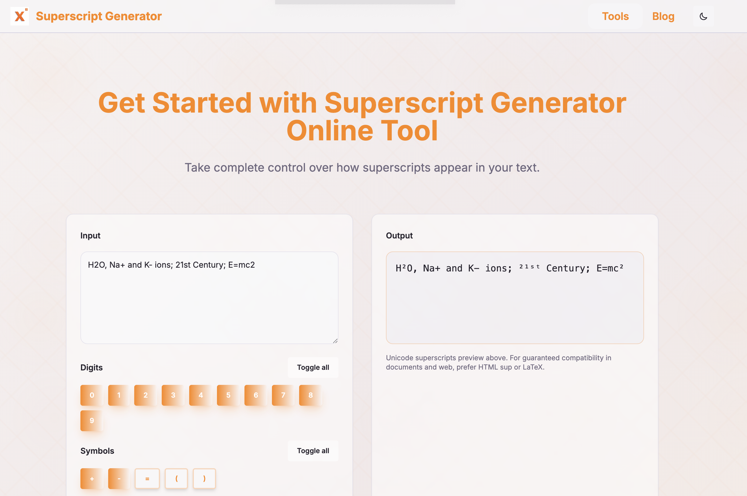 Superscript Generator gallery image