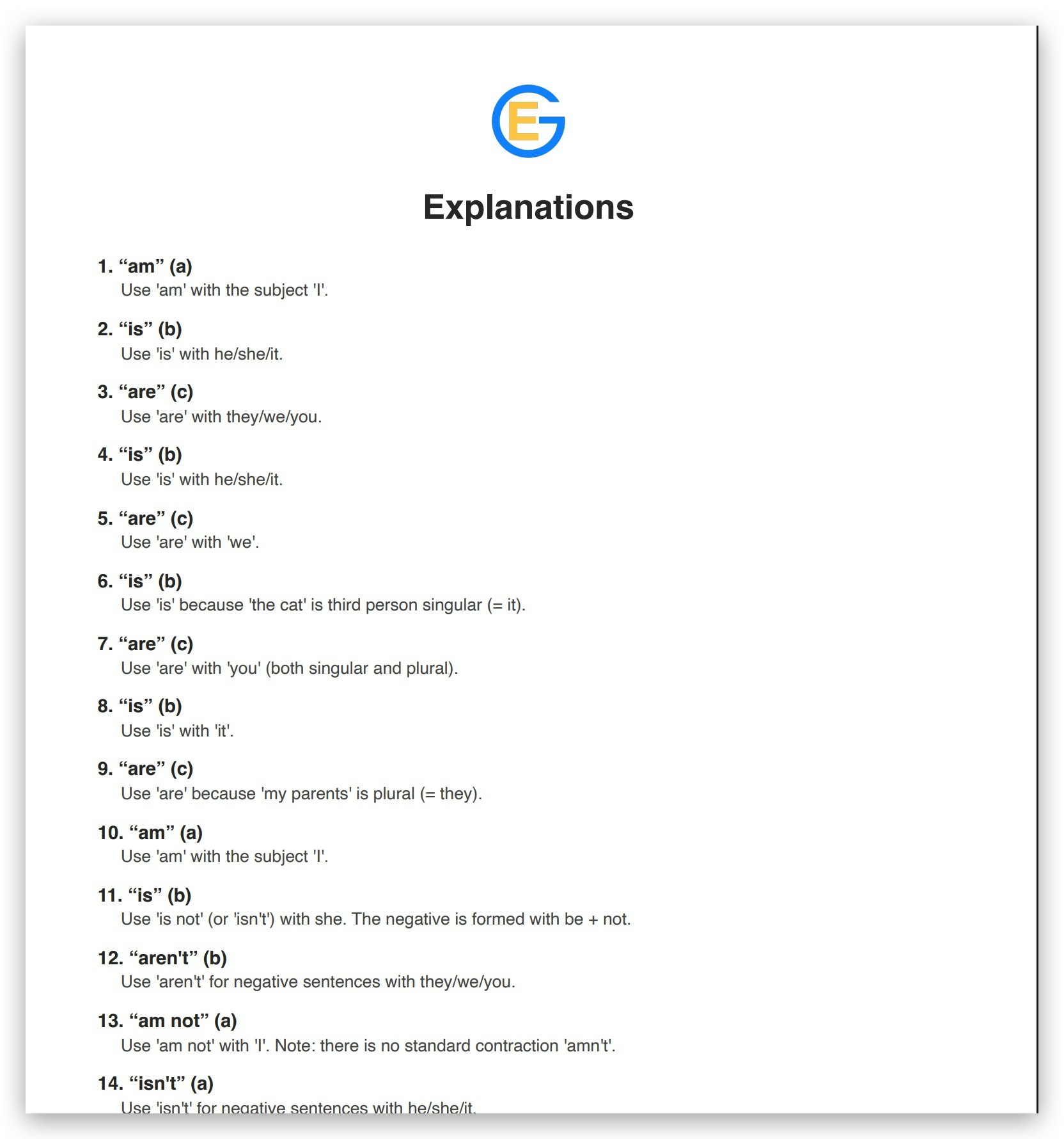 English Grammar App gallery image