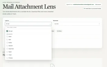 Mail Attachment Lens gallery image