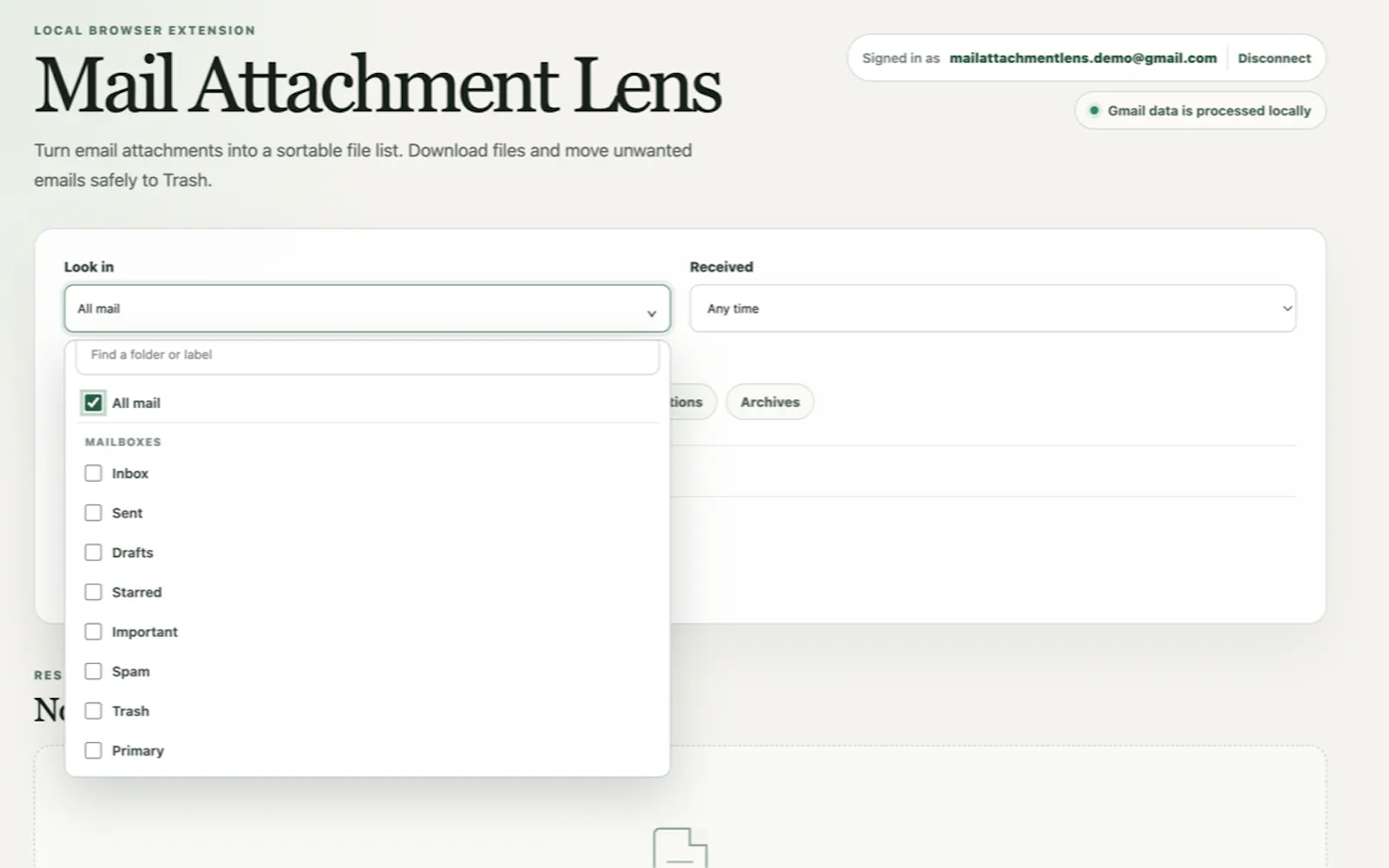 Mail Attachment Lens screenshot 4