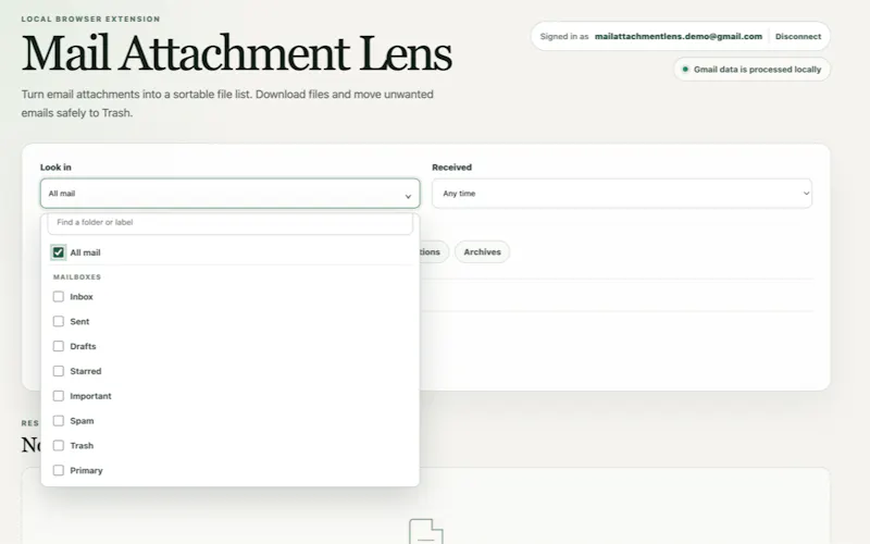 Mail Attachment Lens screenshot 4