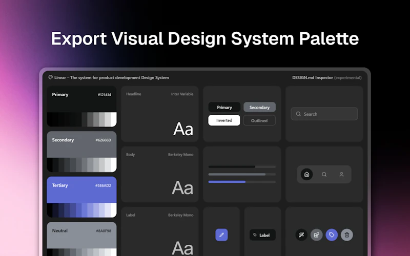 DESIGN.md Inspector screenshot 2