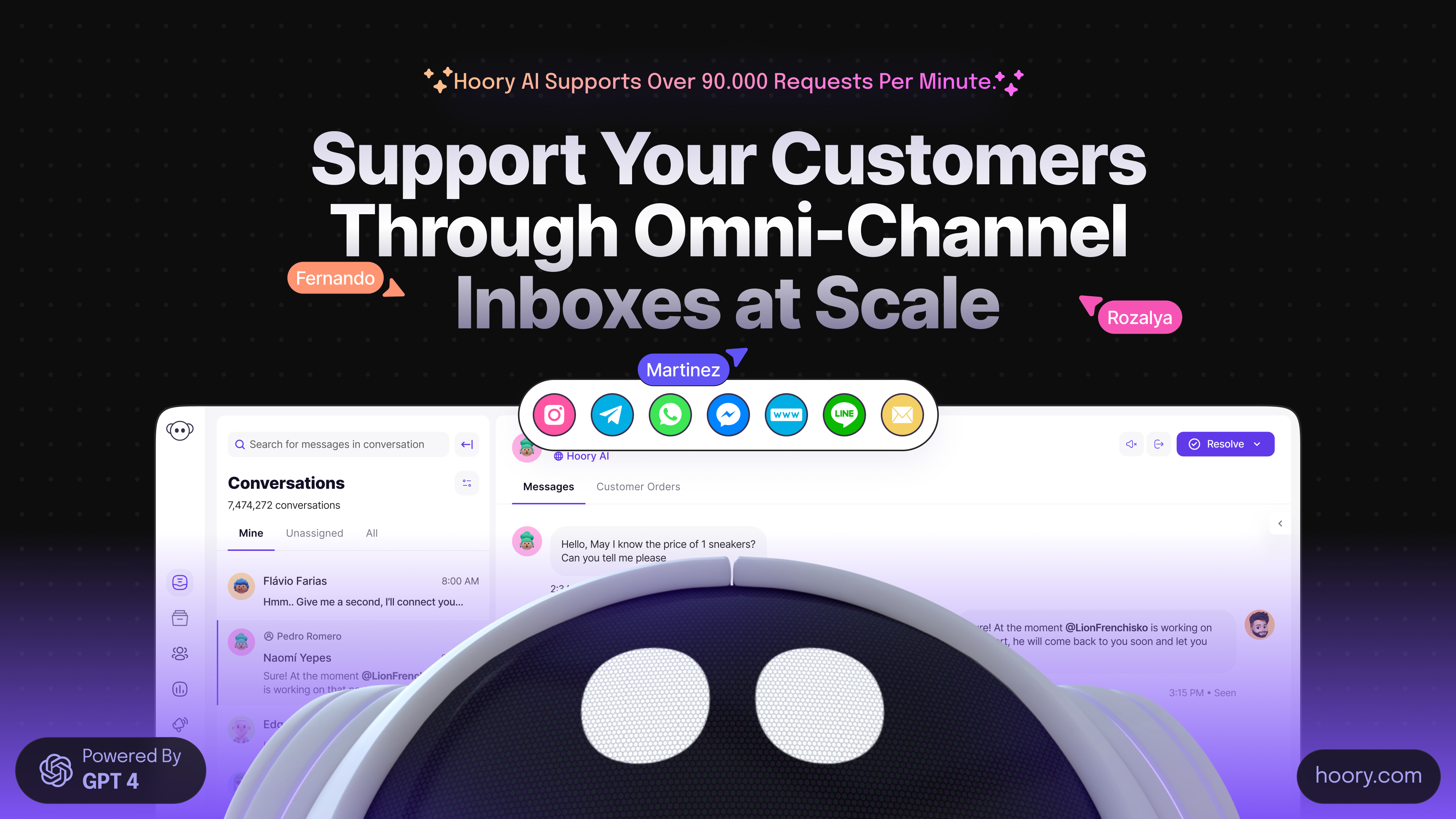 hoory-ai - AI powered customer support assistant