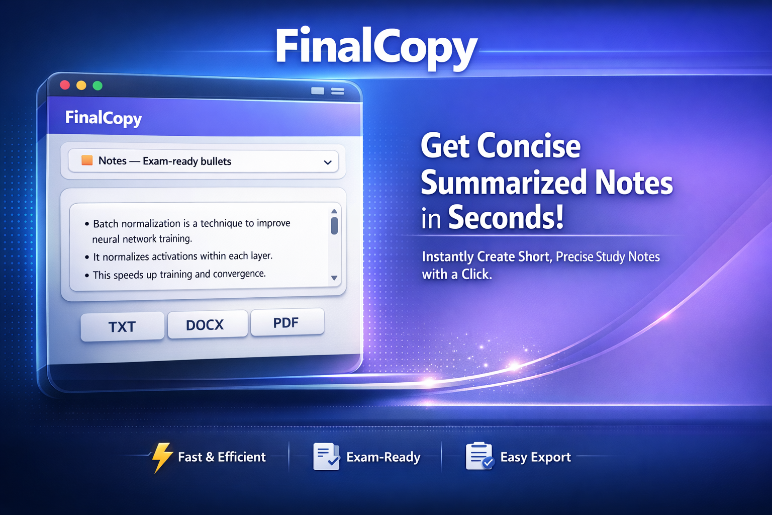 FinalCopy - Screenshot 3 showing product features and functionality