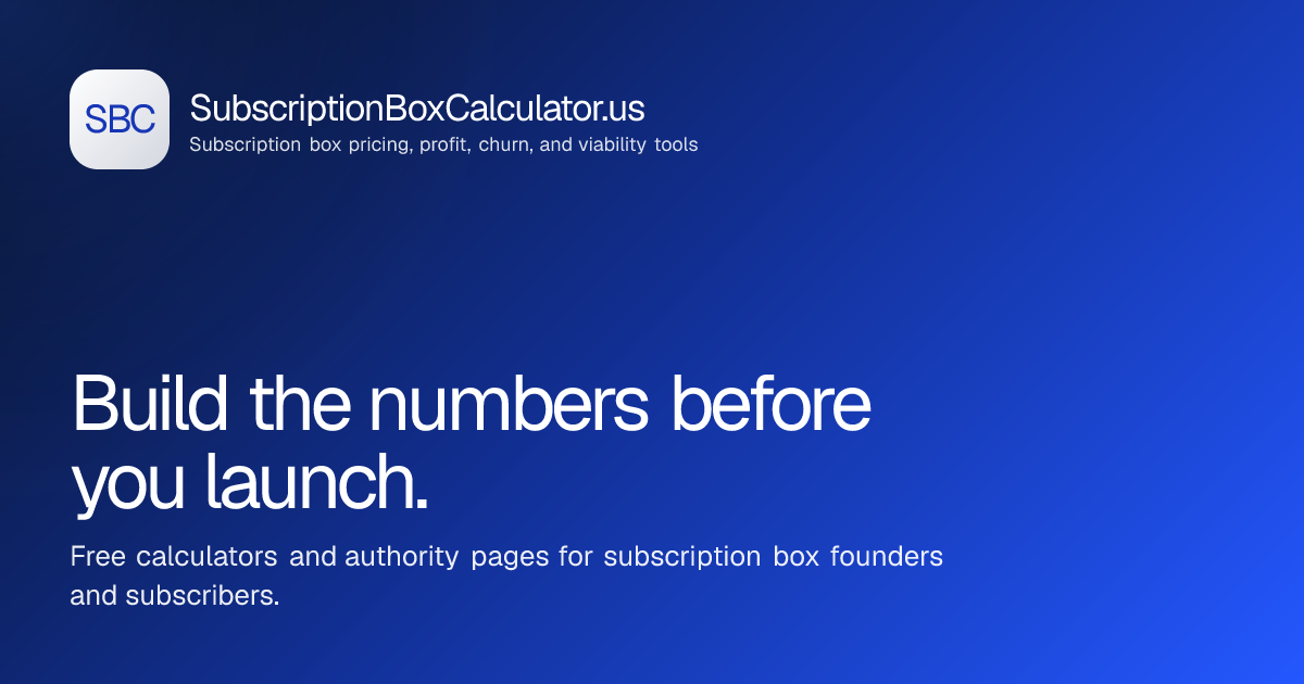 SubscriptionBoxCalculator.us gallery image