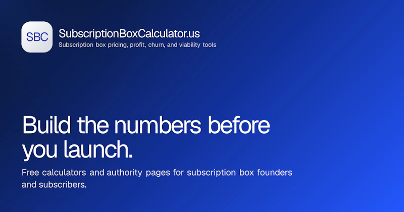 SubscriptionBoxCalculator.us screenshot 2