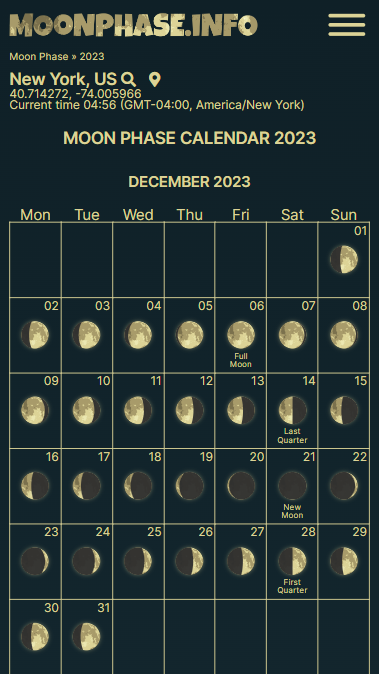 Moonphase.info - Лунный фазовый календарь медиа 2