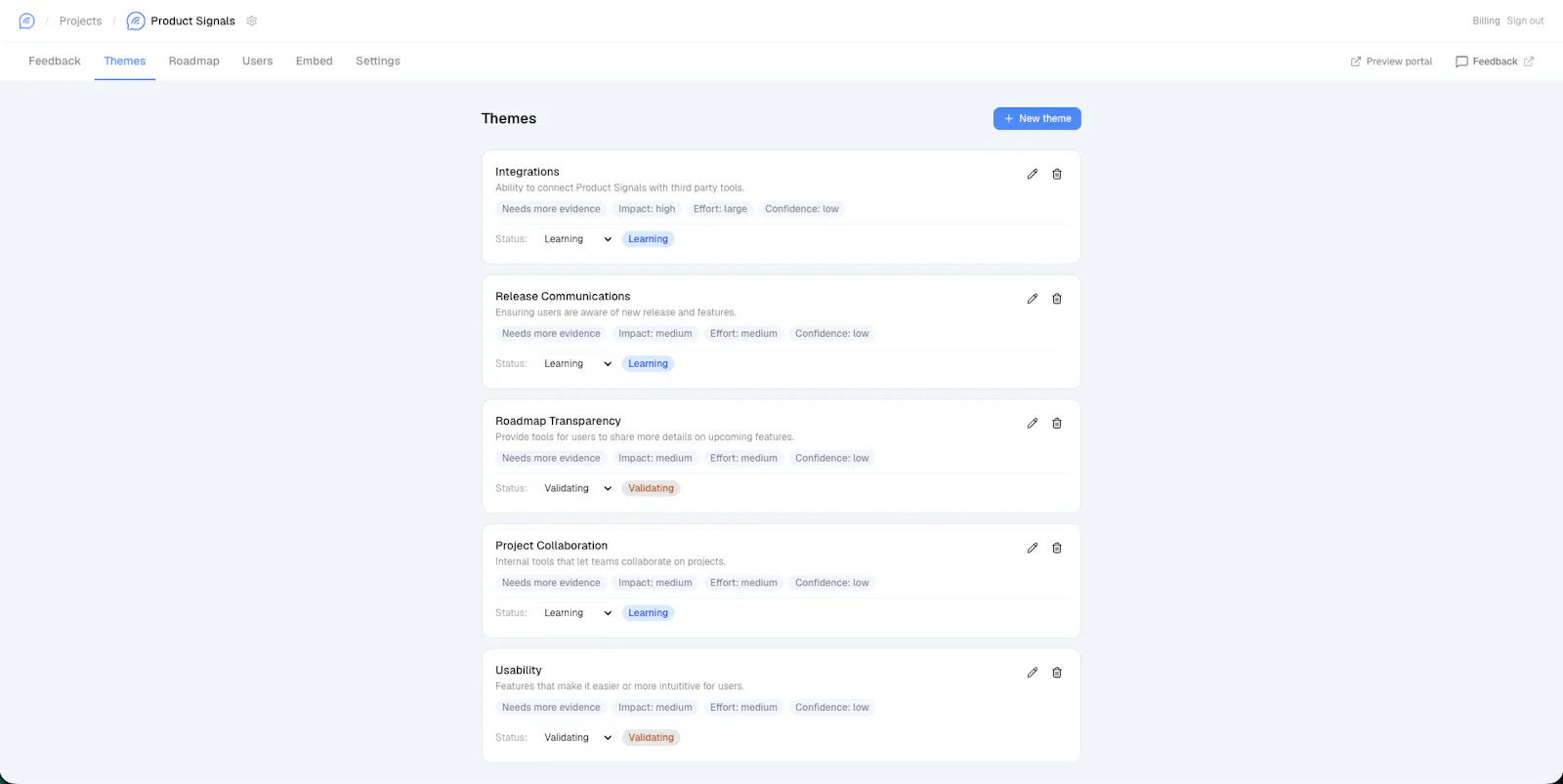 Product Signals screenshot 3